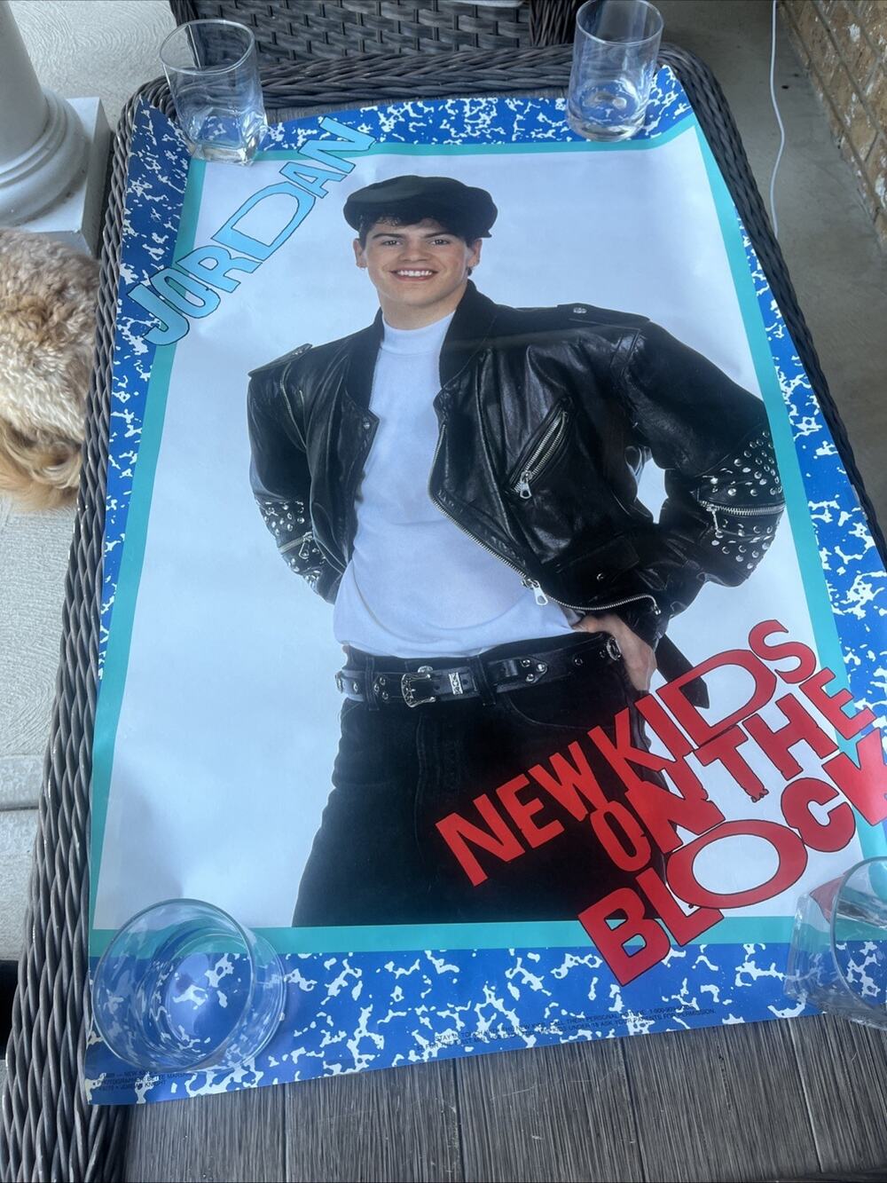 Funky : THE NEW KIDS ON THE BLOCK vintage 22 x 34 POSTER @ NKOTB pop #10
